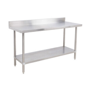 EFI TB2430 24″ x 30″ 18 Gauge Stainless Steel Work Table With 4″ Back Splash