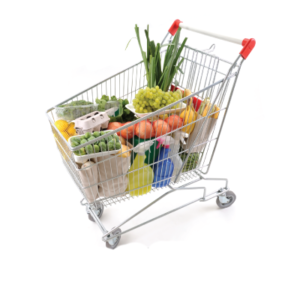 Four Wheel Metal Shopping Trolley Cart