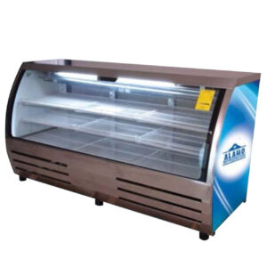 Criotec 82in Curved Glass Refrigerated Bakery Deli Meat Display Cold Case NEW!!