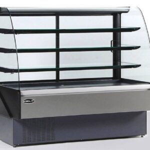 Kool-it HydraKool KBD-CG-60-S 60 Refrigerated Curved Glass Bakery Display Case